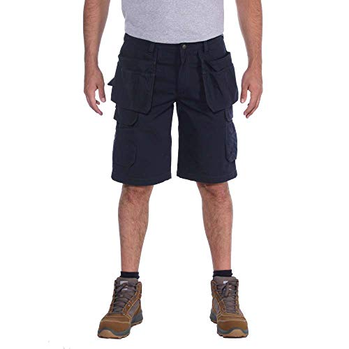 Carhartt Herren Rugged Flex® Relaxed Fit Ripstop Cargo-Arbeitsshorts mit Mehreren Taschen, Marineblau, W34 von Carhartt