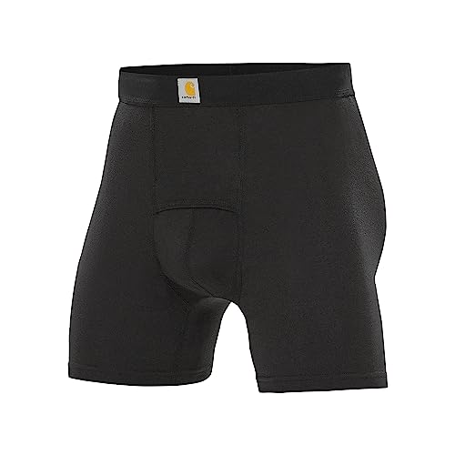 Carhartt Herren Stretch-Boxershorts, 12,7 cm, 3er-Pack Retroshorts, Schwarz, Small von Carhartt