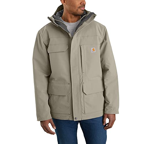 Carhartt Herren Super Dux Relaxed Fit Insulated Traditional Coat Isolierte Jacke, Greige, 3XL Plus Tall von Carhartt