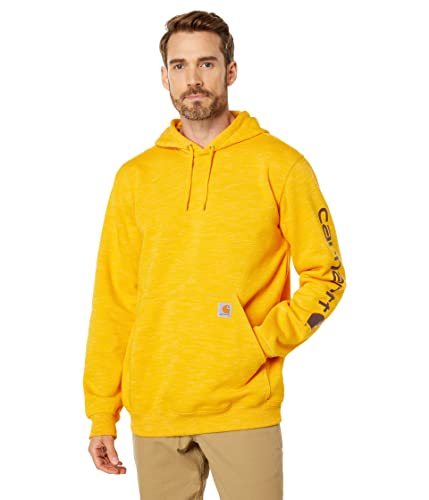 Carhartt Herren-Sweatshirt mit lockerer Passform, mittelschweres Logo, Ärmel, Solar Yellow Space, XX-Large von Carhartt