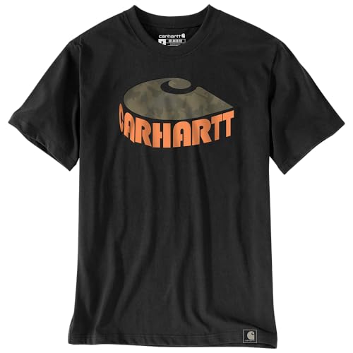 Carhartt Herren T-Shirt Camo C Graphic, Farbe:Black, Größe:2XL von Carhartt