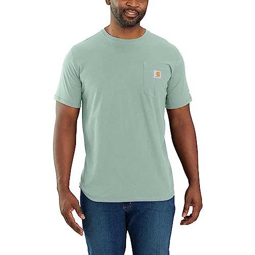 Carhartt Herren T-Shirt Force Flex Pocket, Blue Surf, Größe: M von Carhartt