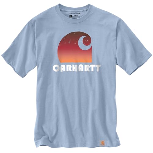 Carhartt Herren T-Shirt Heavy C Graphic, Farbe:Fog Blue, Größe:XL von Carhartt