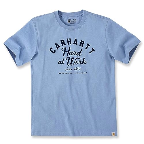 Carhartt Herren T-Shirt Relaxed Fit S/S Graphic, Farbe:skystone Heather, Größe:2XL von Carhartt