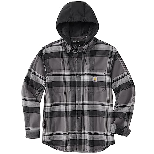 Carhartt Herren Übergangsjacke Flannel Sherpa-Lined Hooded, Farbe:black, Größe:S von Carhartt