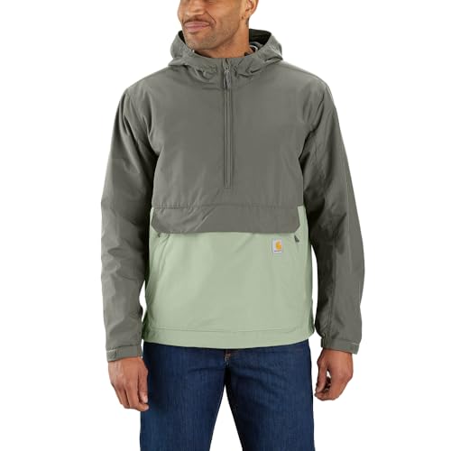 Carhartt Herren Übergangsjacke Lightweight Packable Anorak, Farbe:tender green/dusty olive, Größe:L von Carhartt