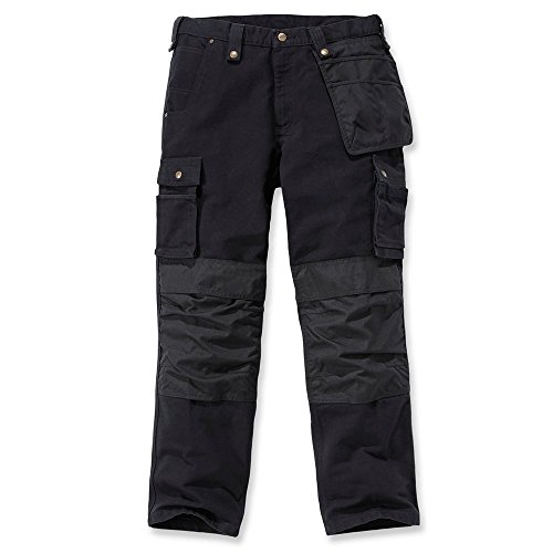 Carhartt Herren Washed Duck Multipocket broek Work Utility Pants, Schwarz, 40W / 32L EU von Carhartt