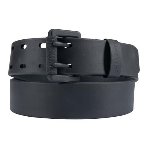 Carhartt Herren Water Repel, Durable TPU Coated Webbing Belts Gürtel, Schwarz mit mattschwarzem Finish, 32 von Carhartt