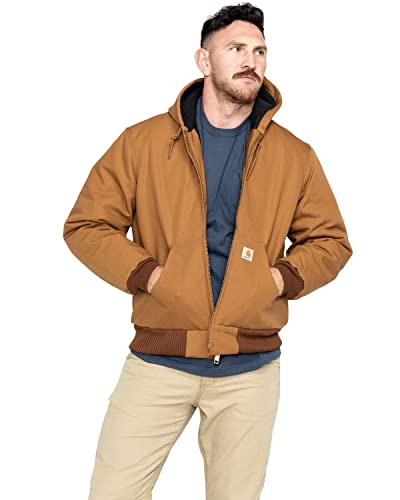 Carhartt J140 Herren Steppjacke mit Flanell gefüttert - Braun - XX-Large Hoch von Carhartt