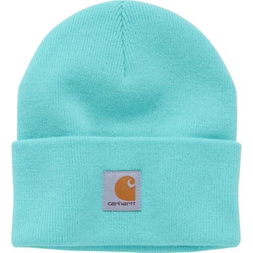 Carhartt Jungen Kids' Knit Watch Hat Beanie-Mütze, Blau (Aruba Blue), 6-14 Years von Carhartt