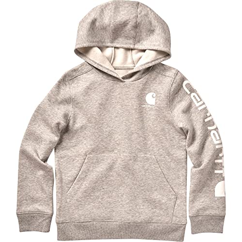 Carhartt Langärmeliges Strick-Sweatshirt mit Kapuze für Mädchen, Grau Meliert, L von Carhartt