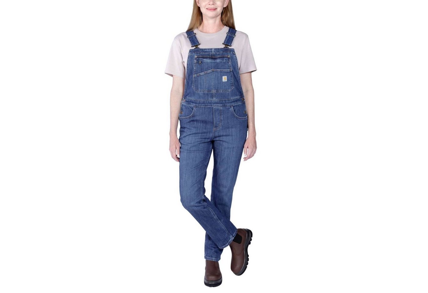 Carhartt Latzhose Carhartt Damen Latzhose Relaxed Fit Denim Bib Overal von Carhartt