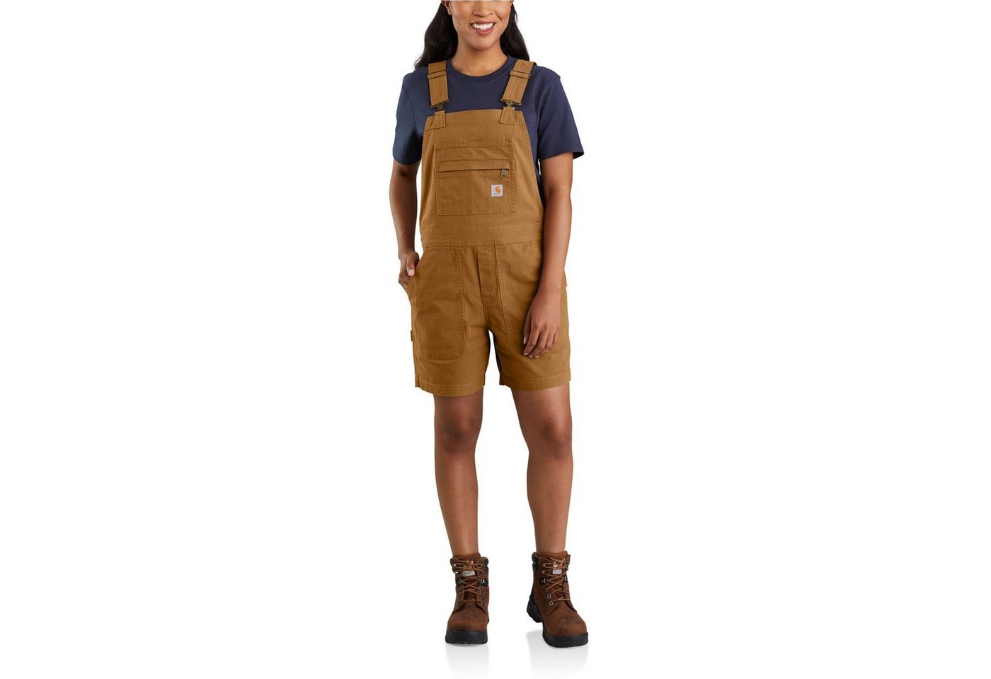 Carhartt Latzhose Damen Latzshorts, robustes Canvas von Carhartt