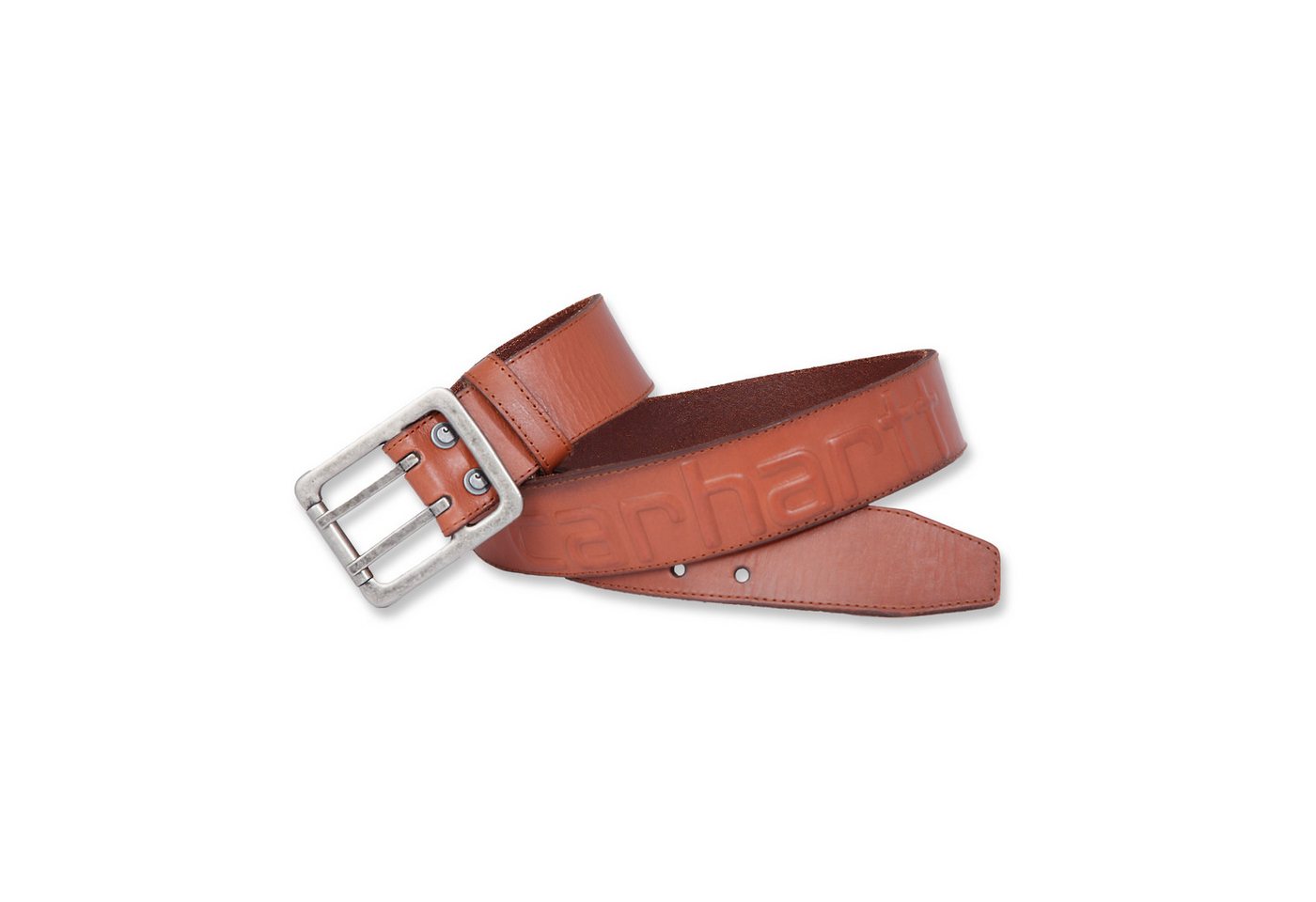 Carhartt Ledergürtel Logo Belt Geschliffenes Leder von Carhartt