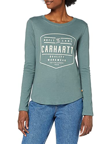 Carhartt Damen Lockhart Graphic Long-sleeve T-shirt T Shirt, Balsam Green, XL EU von Carhartt