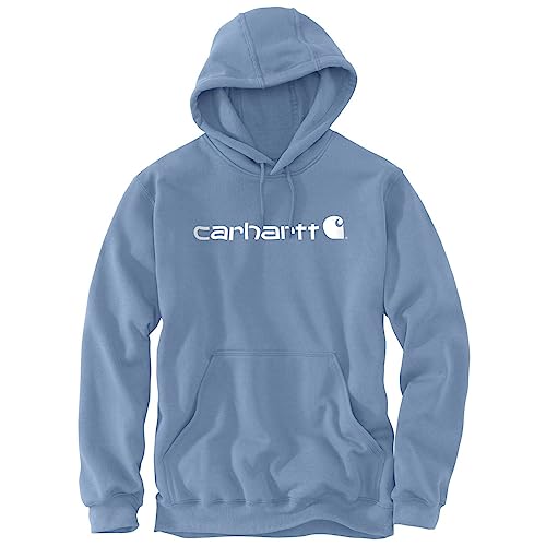 Carhartt, Herren, Weites, mittelschweres Sweatshirt mit Logo-Grafik, Skystone, XXL von Carhartt