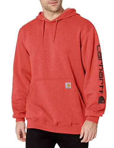 Carhartt Herren Sleeve Logo Hooded Sweatshirt Kapuzenpullover, Currant Heather, S Carhartt Herren Sleeve Logo Hooded Sweatshirt Kapuzenpullover, Currant Heather, S von Carhartt