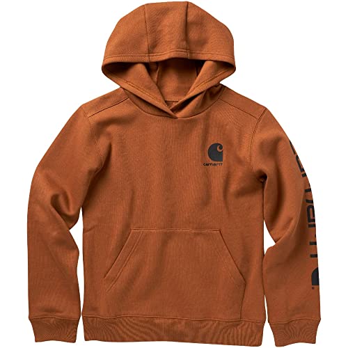 Carhartt Mädchen Hoodie Fleece Pullover Sweatshirt, Carhartt Braun, 4 von Carhartt