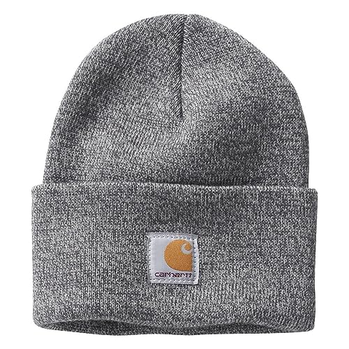 Carhartt Mädchen Kids' Knit Watch Hat Beanie-Mütze, Meliert Hellgrau/Dunkelgrau, 116 von Carhartt