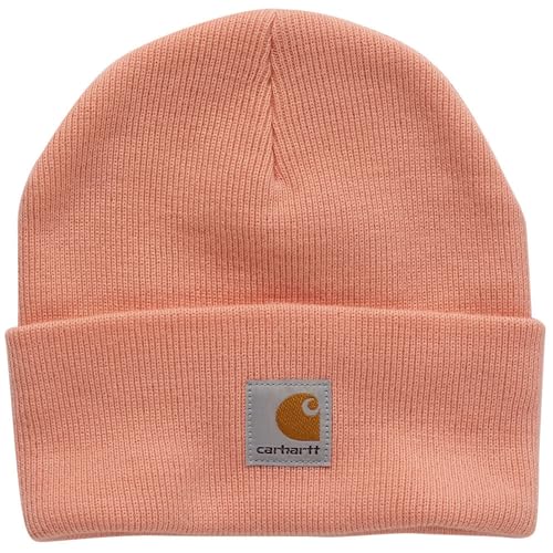 Carhartt Mädchen Kids' Knit Watch Hat Beanie-Mütze, Pfirsichfarbener Bernstein, 6-14 Years von Carhartt