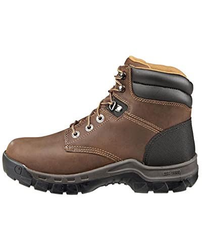 Carhartt Men's 6" Rugged Flex Waterproof Breathable Composite Toe Leather Work Boot CMF6366,Brown Oil Tanned Leather,11 M US von Carhartt