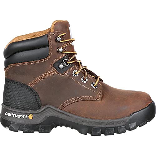Carhartt Men's 6" Rugged Flex Waterproof Breathable Composite Toe Leather Work Boot CMF6366,Brown Oil Tanned Leather,9.5 M US von Carhartt