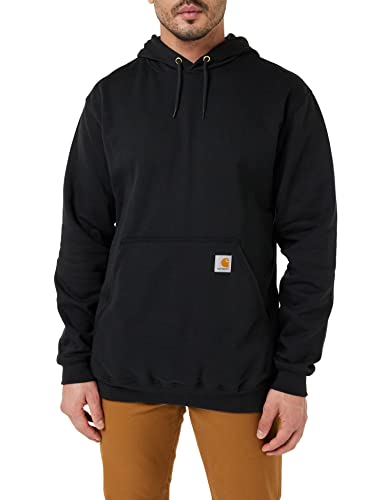 Carhartt Men's Big & Tall Midweight Sweatshirt Hooded Pullover Original Fit,Black,XXXX-Large von Carhartt