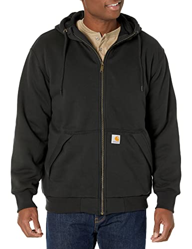 Carhartt Men's Big & Tall Rain Defender Loose Fit Midweight Thermal-Lined Full-Zip Sweatshirt, Black, 3X-Large von Carhartt