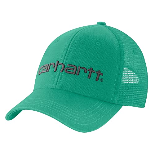 Carhartt Men's Canvas Mesh-Back Logo Graphic Cap Baseballkappe, Sea Green, OS von Carhartt