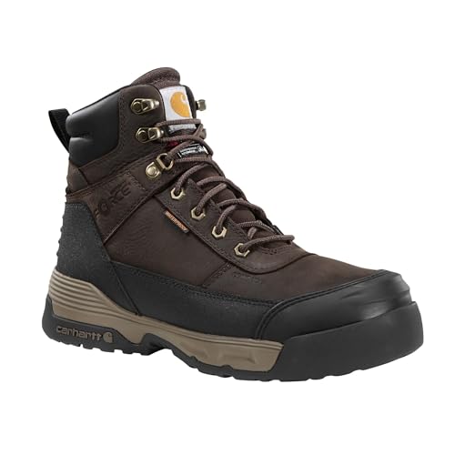 Carhartt Men's Force HD 6" Waterproof Insulated Composite Toe Work Boot Industrial, Dark Brown, 8.5 von Carhartt