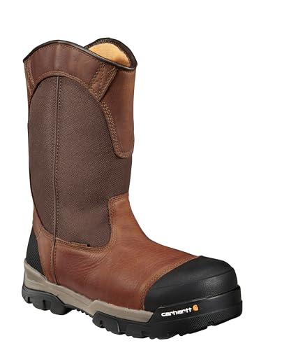 Carhartt Men's Ground Force 10" Waterproof Composite Toe CME1355 Wellington Industrial Boot Peanut Oil tan Leather 13 W US Carhartt Men's Ground Force 10" Waterproof Composite Toe CME1355 Wellington Industrial Boot Peanut Oil tan Leather 13 W US von Carhartt