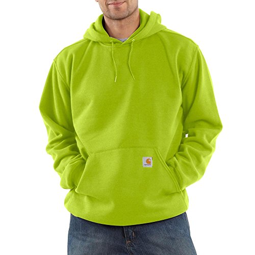 Carhartt Men's Midweight Sweatshirt Hooded Pullover Original Fit, Sour Apple, Large von Carhartt