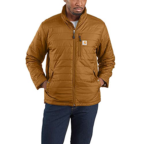 Carhartt Men's Rain Defender® Relaxed Fit Lightweight Insulated Jacket, CARHARTT® BROWN, M von Carhartt