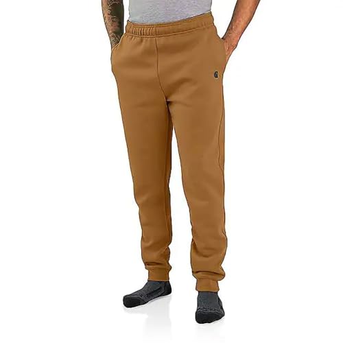 Carhartt Herren Relaxed Fit Midweight Tapered Sweatpants, Carhartt Brown, S EU von Carhartt