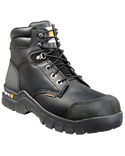 Carhartt Men's Rugged Flex 6" Waterproof Comp Toe Cmf6371 Construction Shoe, Black Oil Tanned, Numeric_9_Point_5 Wide von Carhartt