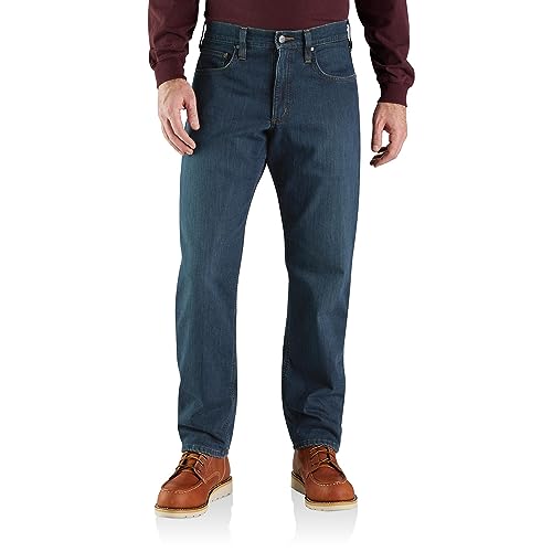 Carhartt Men's Rugged Flex Relaxed Fit Fleece-Lined 5-Pocket Jean, Rapids, 32 x 30 von Carhartt