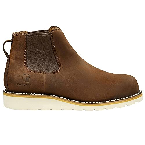Carhartt Men's Wedge 5" Chelsea Pull-On Steel Toe FW5233-M Boot, DARK BISON OIL TANNED, 13 Wide von Carhartt