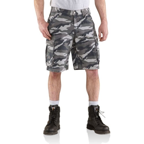 Carhartt Mens Cargo Shorts, Rugged Grey Camo, W30 von Carhartt