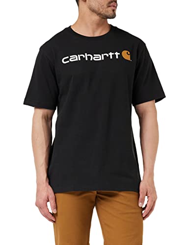 Carhartt Core Logo T-Shirt S/S - T-Shirt, Black 001, L von Carhartt