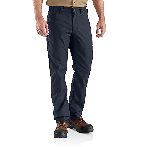 Carhartt, Herren, Rugged Professional™-Serie Rugged Flex® Lockere Canvas-Arbeitshose, Marineblau, W30/L34 von Carhartt