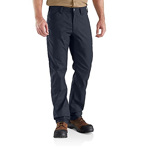 Carhartt, Herren, Rugged Professional-Serie Rugged Flex Lockere Canvas-Arbeitshose, Marineblau, W34/L32 von Carhartt