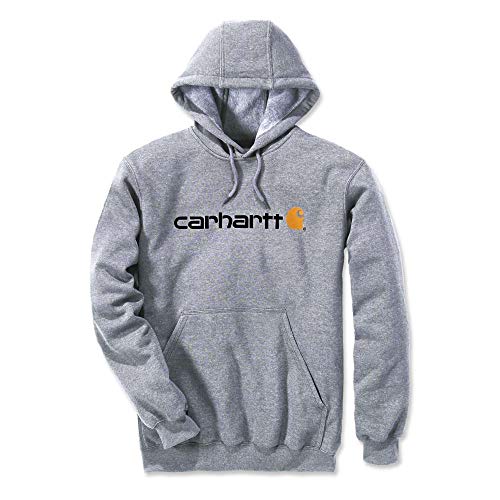 Carhartt, Herren, Weites, mittelschweres Sweatshirt mit Logo-Grafik, Grau meliert, M Carhartt, Herren, Weites, mittelschweres Sweatshirt mit Logo-Grafik, Grau meliert, M von Carhartt