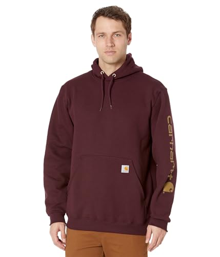 Carhartt Midweight Sleeve Logo Hoodie Lila XS von Carhartt