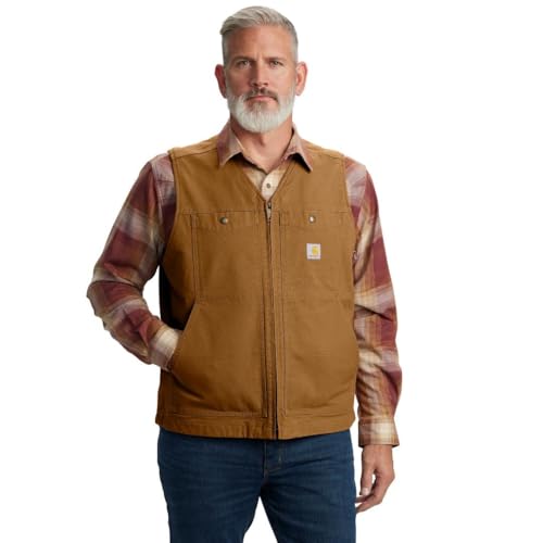 Carhartt Montana Herren-Entenweste mit entspannter Passform, Braun (Carhartt Brown), Medium von Carhartt