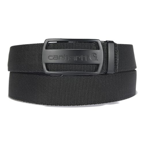 Carhartt Nylon Adjustable Industrial Belt, Black with Black Finish, 52 von Carhartt