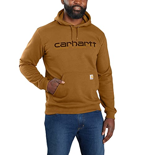 Carhartt Herren Kapuzenpullover Rain Defender Graphic Sweat, Farbe: Carhartt Brown, Größe: S von Carhartt