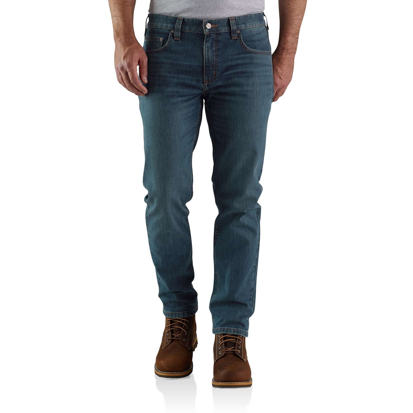 Carhartt Regular-fit-Jeans Carhartt Herren Jeans Rugged Flex Relaxed Fit Low Rise 5-Pocket Tapered Jean von Carhartt