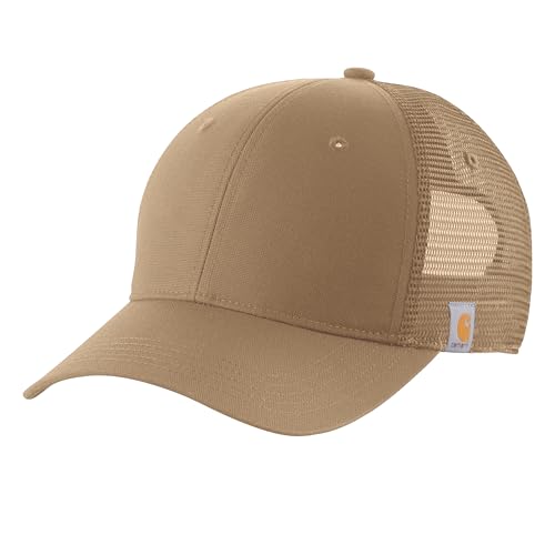 Carhartt Herren Canvas Mesh-Back Cap Baseballkappe, Dark Khaki, Einheitsgröße von Carhartt
