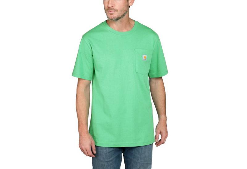 Carhartt Rundhalsshirt Carhartt K87 POCKET S/S T-SHIRT 103296 (1-tlg) Brusttasche mit Logo von Carhartt