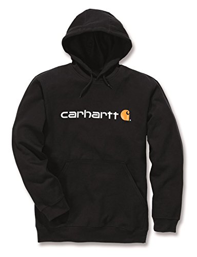 Carhartt "Signature Logo Sweatshirt mit Kapuze schwarz M von Carhartt